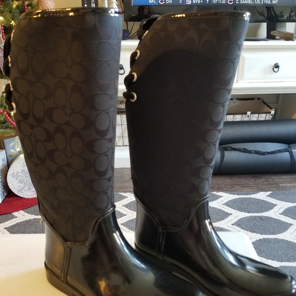 Coach Rain Boots Size 11